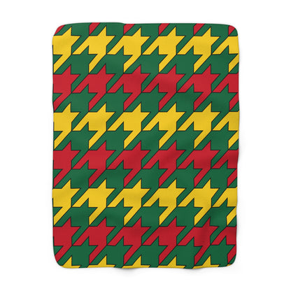 Ghana Retro Houndstooth Blanket Throw
