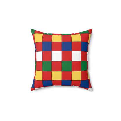 Seychelles Retro Check Cushion Pillow