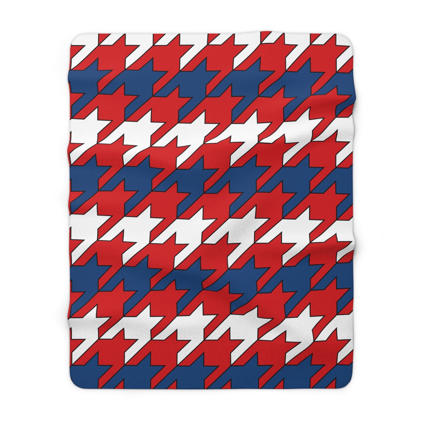 Czechia Retro Houndstooth Blanket Throw