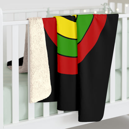 Saint Kitts And Nevis Retro Target Blanket Throw