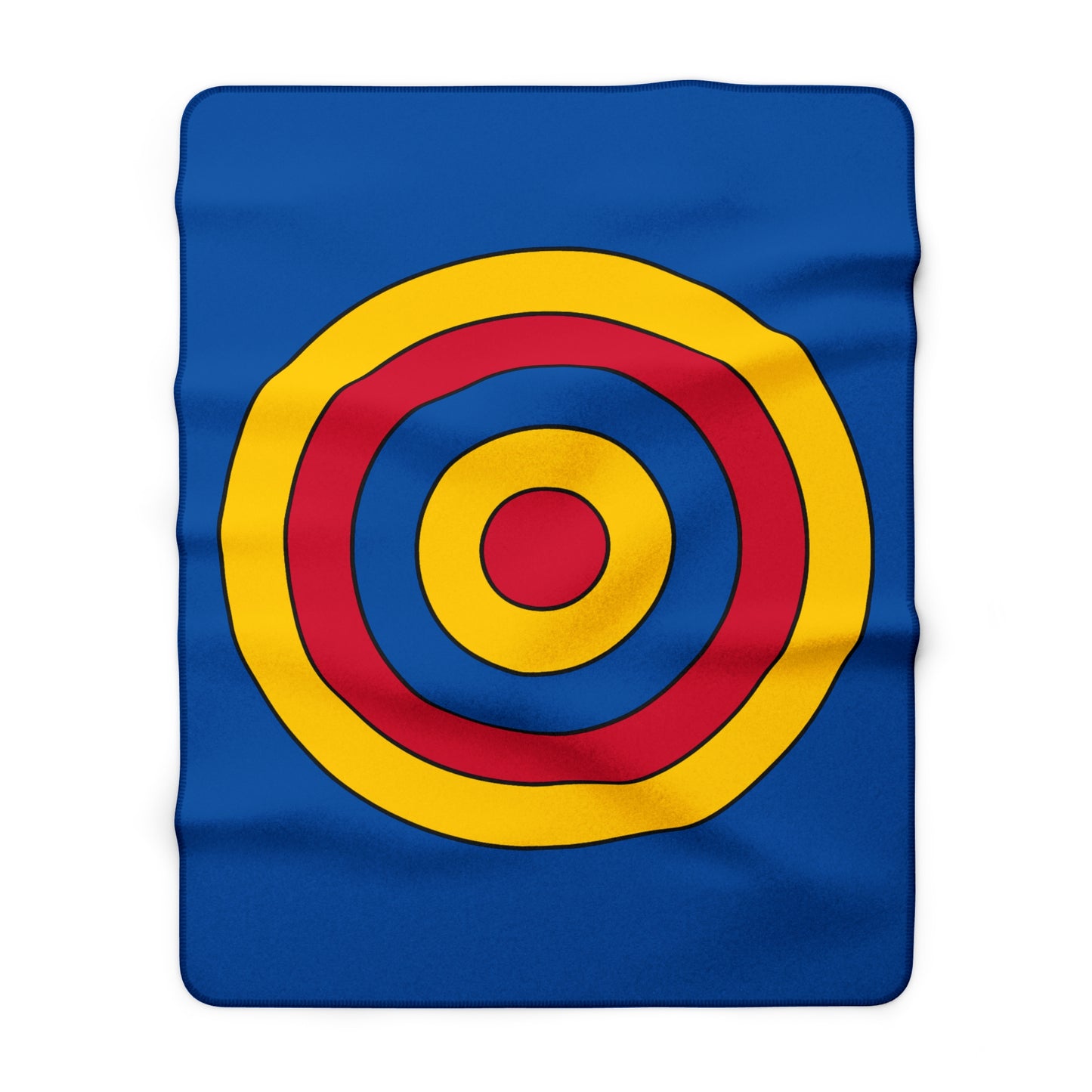 Aland Islands Retro Target Blanket Throw