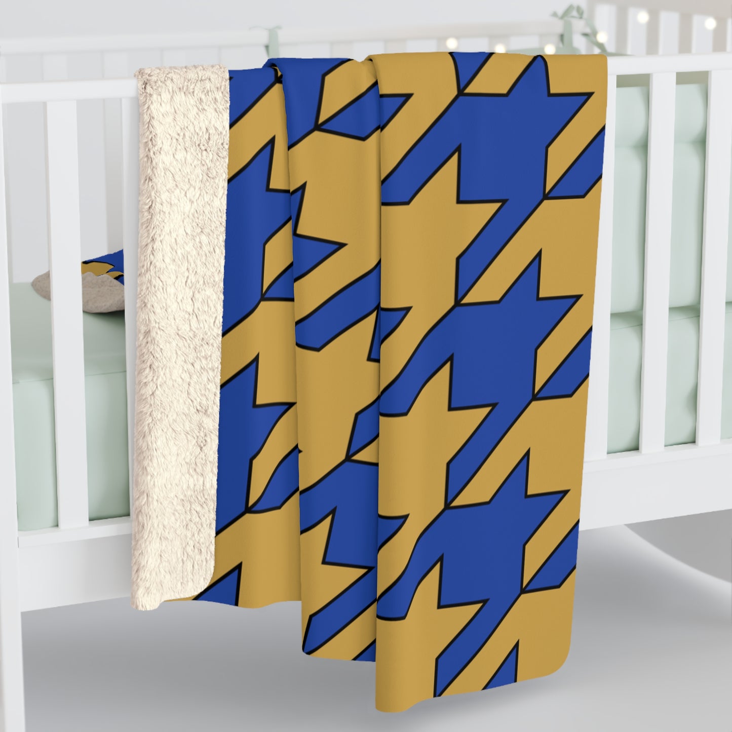 Kosovo Retro Houndstooth Blanket Throw