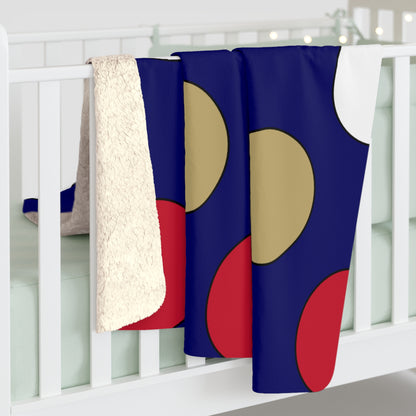Saint Helena Retro Polka Dots Blanket Throw