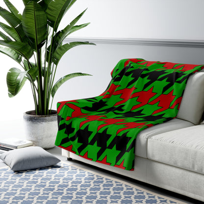 Afghanistan Retro Houndstooth Blanket Throw