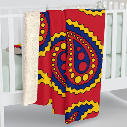Venezuela Retro Paisley Blanket Throw