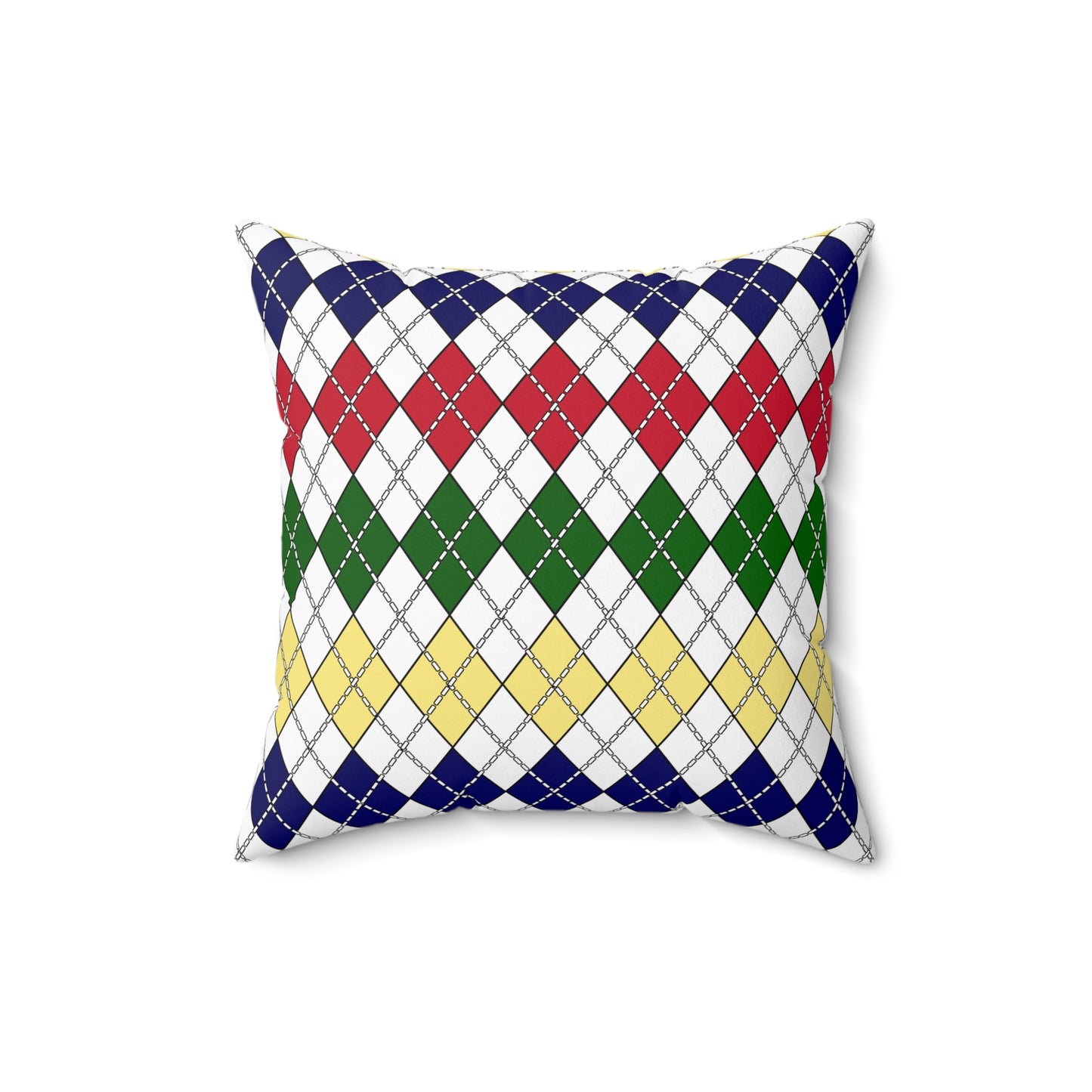 Diego Garcia Retro Argyle Cushion Pillow