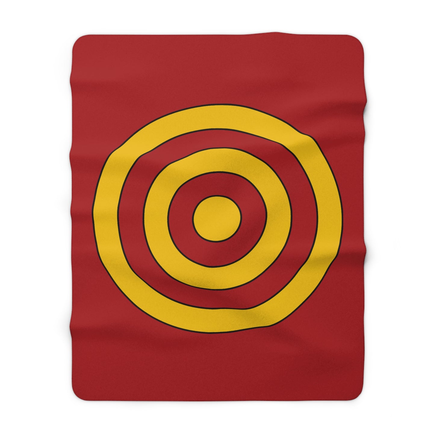 Spain Retro Target Blanket Throw