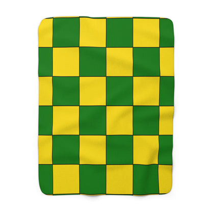 Cocos Islands Retro Check Blanket Throw