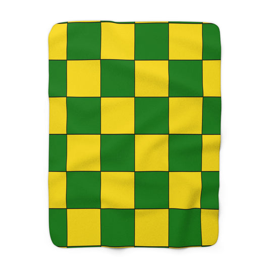 Cocos Islands Retro Check Blanket Throw