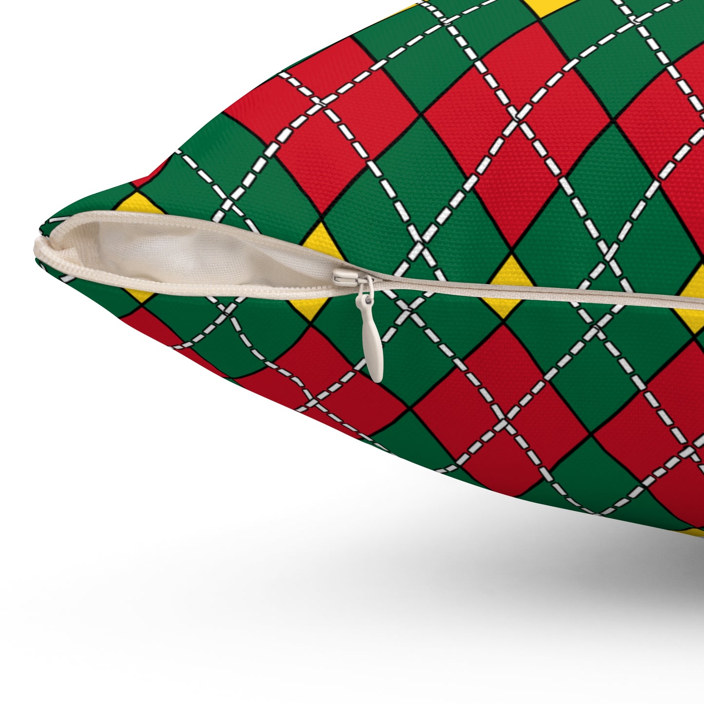 Ghana Retro Argyle Cushion Pillow