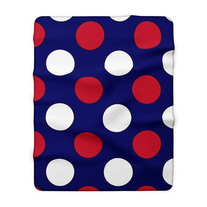 Cook Islands Retro Polka Dots Blanket Throw