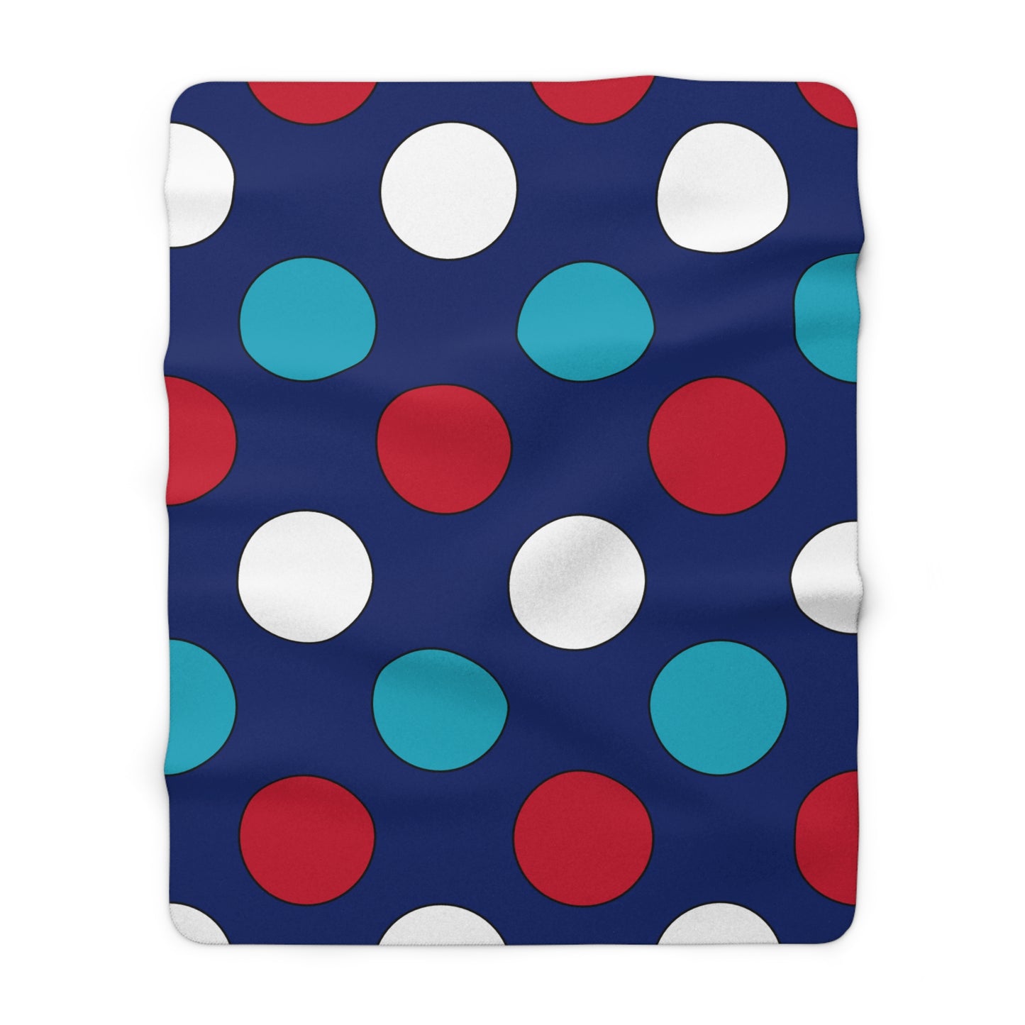 Montserrat Retro Polka Dots Blanket Throw