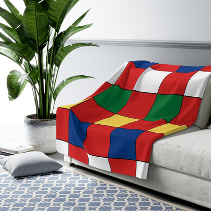 Seychelles Retro Check Blanket Throw