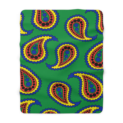 New Caledonia Retro Paisley Blanket Throw