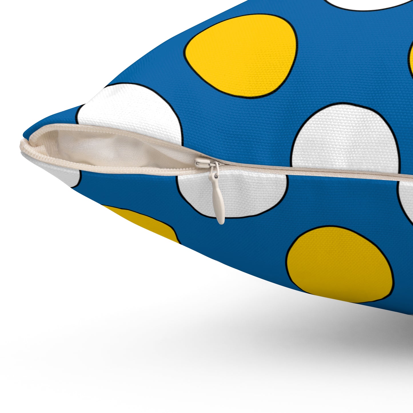 Canary Islands Retro Polka Dots Cushion Pillow