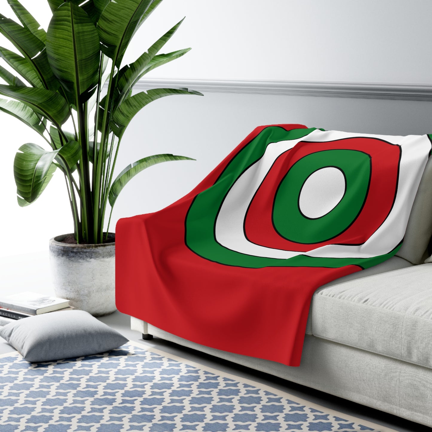Belarus Retro Target Blanket Throw