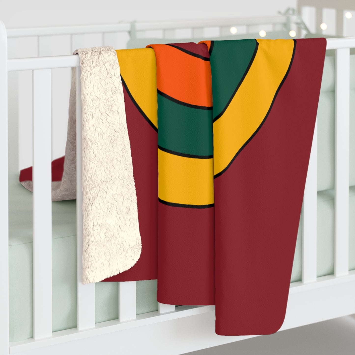 Sri Lanka Retro Target Blanket Throw