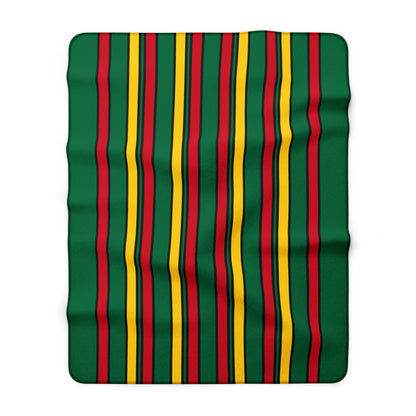 Ghana Retro Stripes Blanket Throw