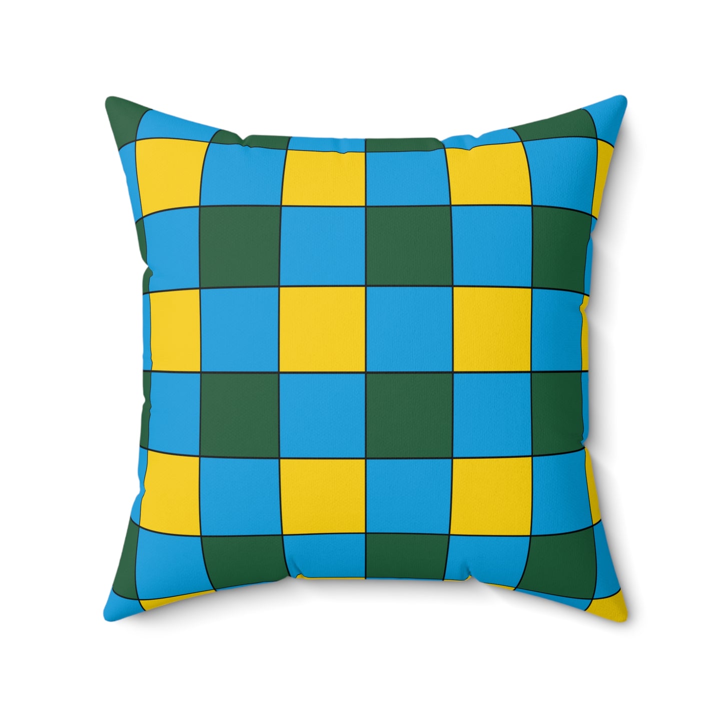 Rwanda Retro Check Cushion Pillow