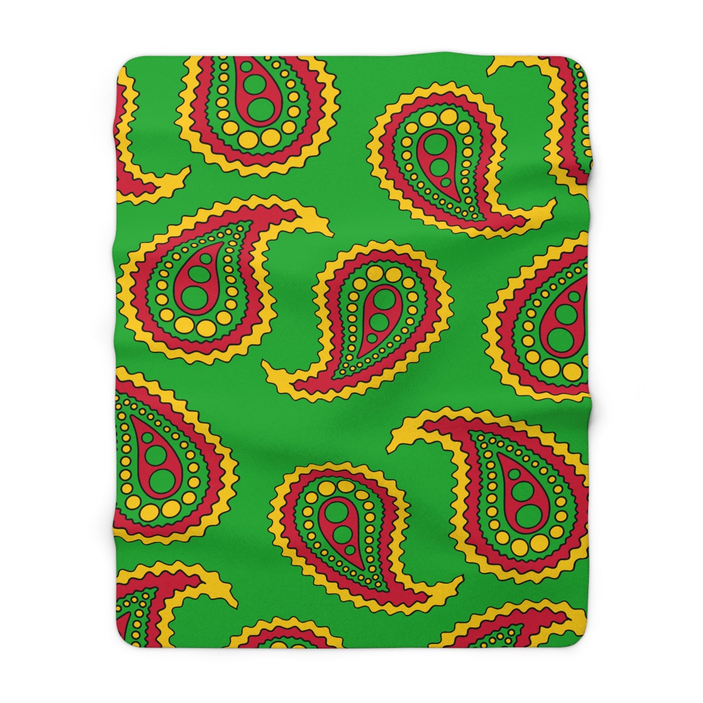 Sao Tome And Principe Retro Paisley Blanket Throw