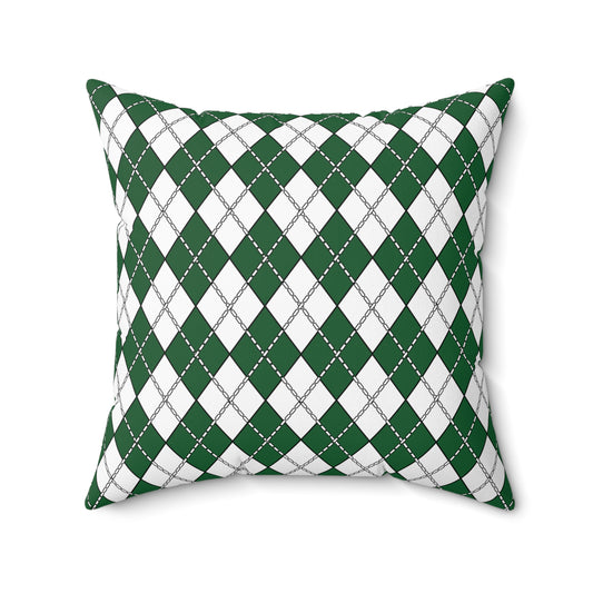 Saudi Arabia Retro Argyle Cushion Pillow