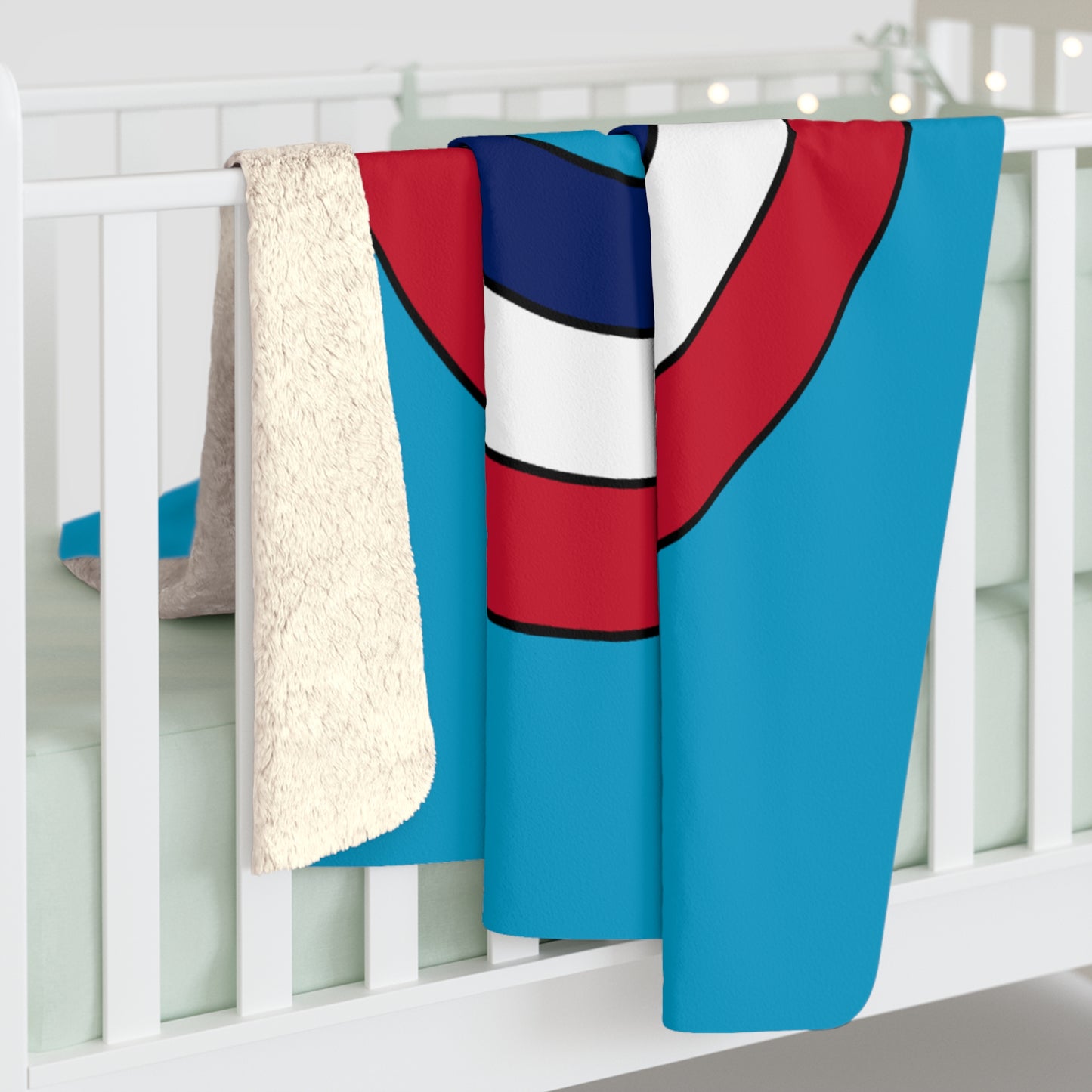 Tuvalu Retro Target Blanket Throw