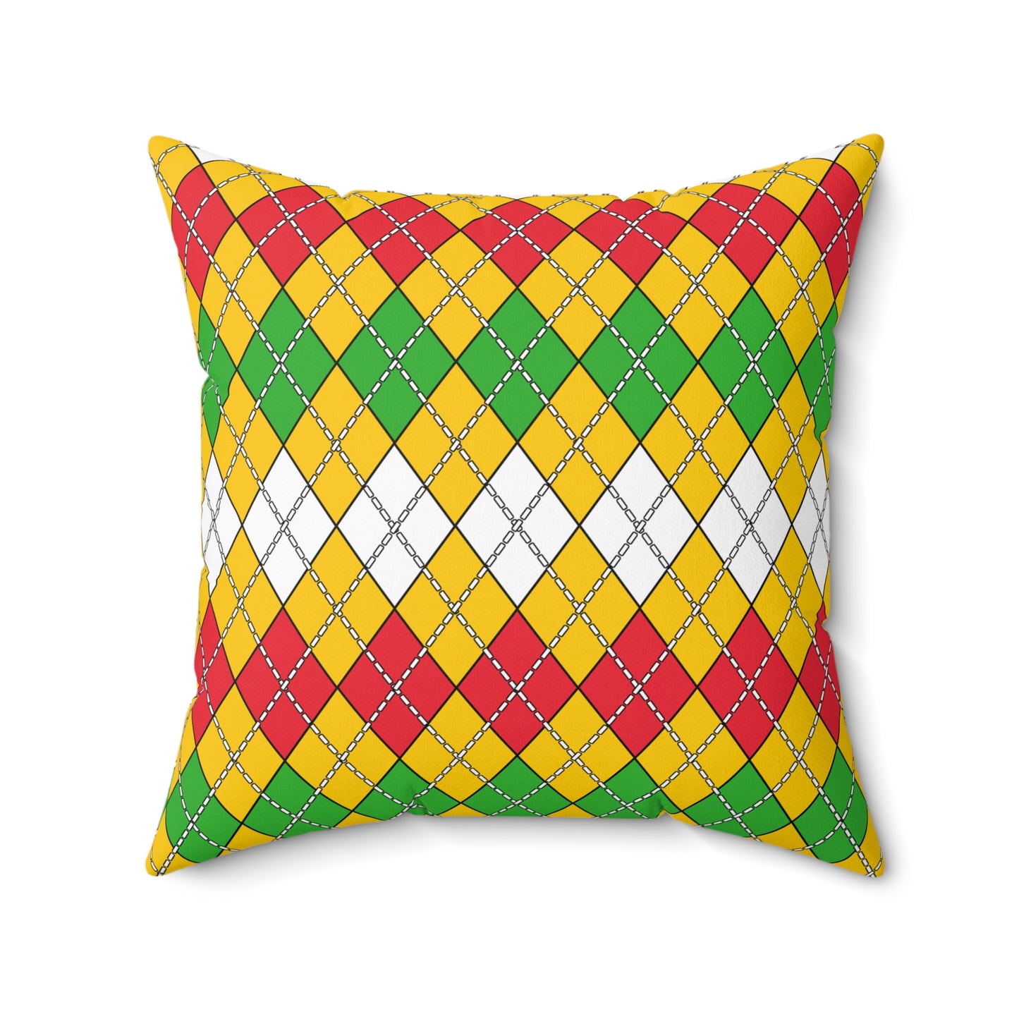 Myanmar Retro Argyle Cushion Pillow