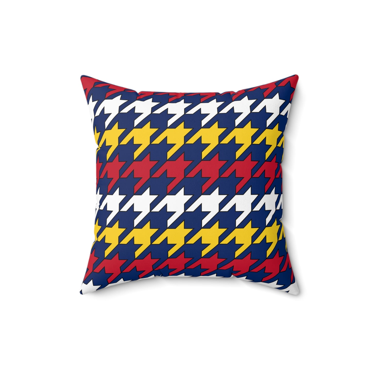 Turks And Caicos Islands Retro Houndstooth Cushion Pillow