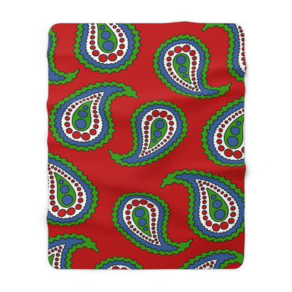 Namibia Retro Paisley Blanket Throw