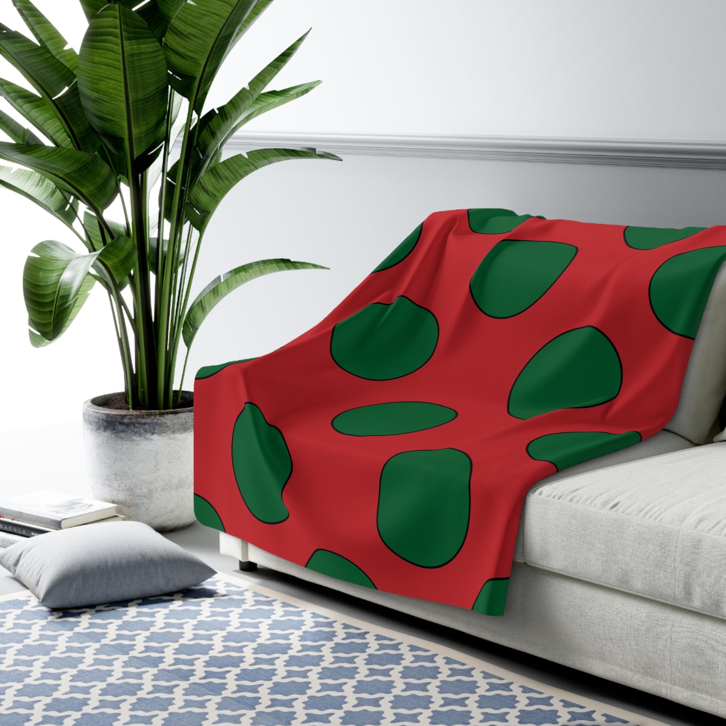 Morocco Retro Polka Dots Blanket Throw