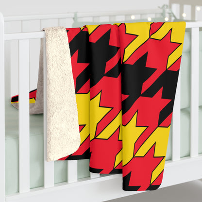 Belgium Retro Houndstooth Blanket Throw