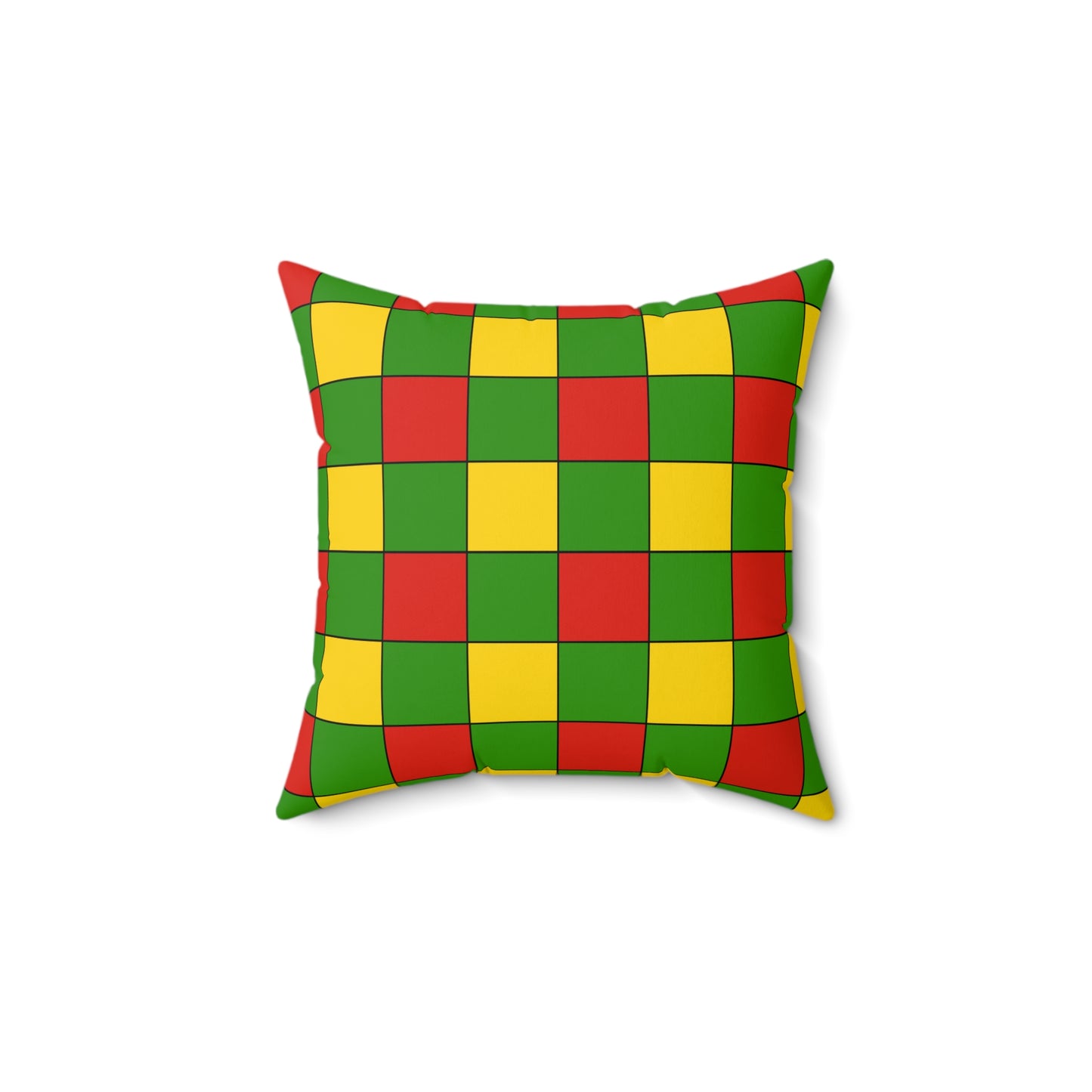 Benin Retro Check Cushion Pillow