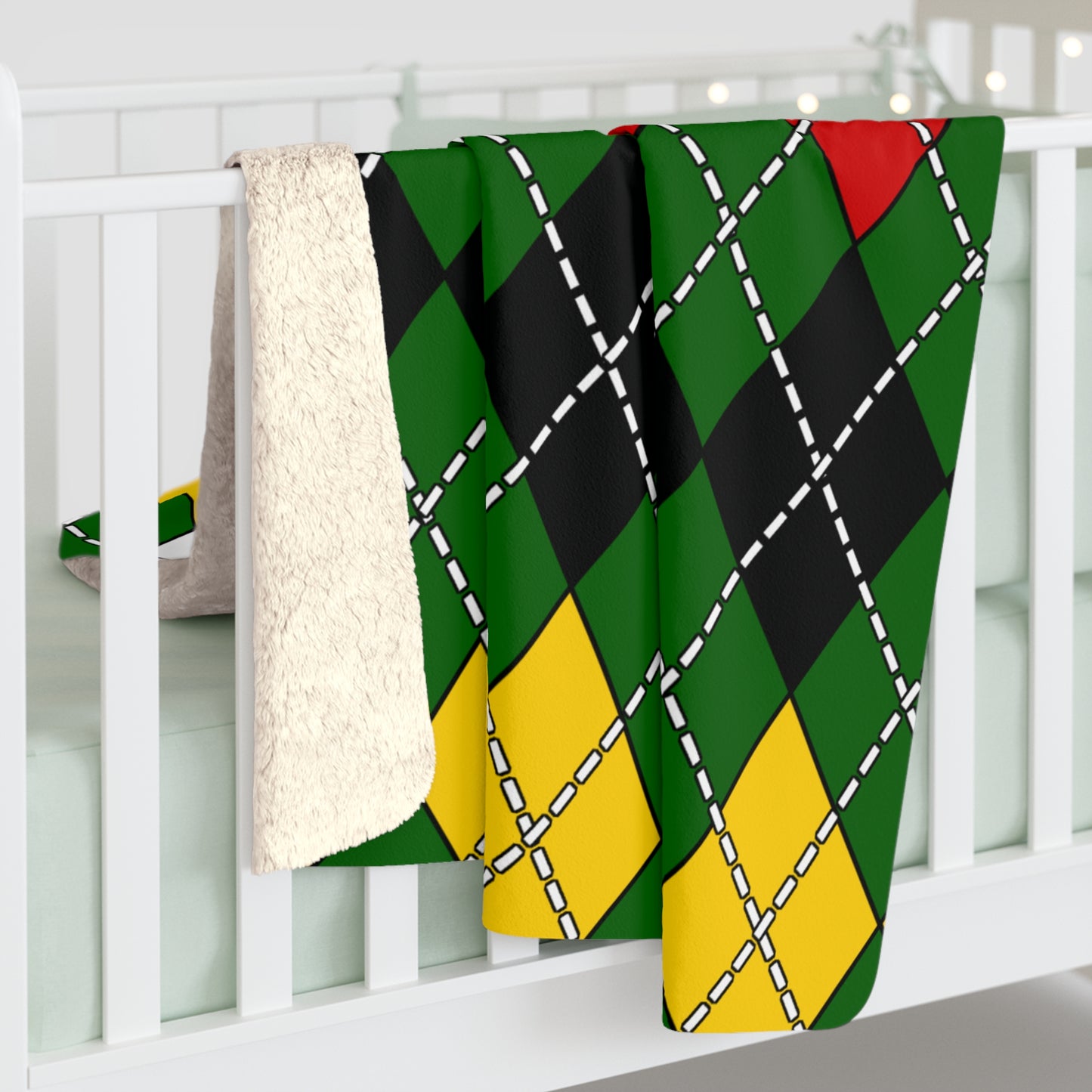Zimbabwe Retro Argyle Blanket Throw