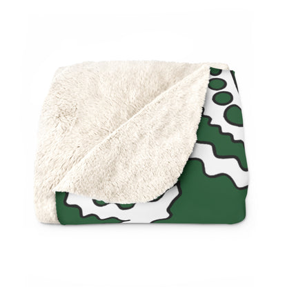 Saudi Arabia Retro Paisley Blanket Throw