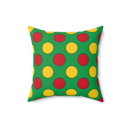 Guinea Bissau Retro Polka Dots Cushion Pillow
