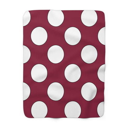 Qatar Retro Polka Dots Blanket Throw