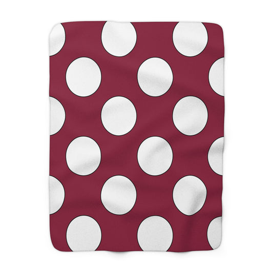 Qatar Retro Polka Dots Blanket Throw