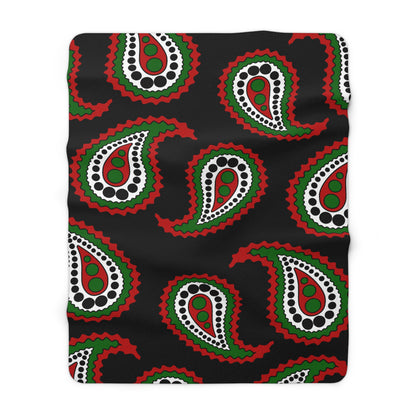 Kenya Retro Paisley Blanket Throw