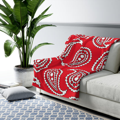 Hong Kong Retro Paisley Blanket Throw