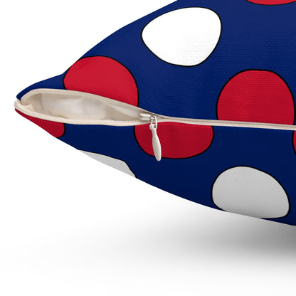 Ascension Island Retro Polka Dots Cushion Pillow