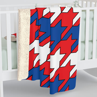 Slovakia Retro Houndstooth Blanket Throw
