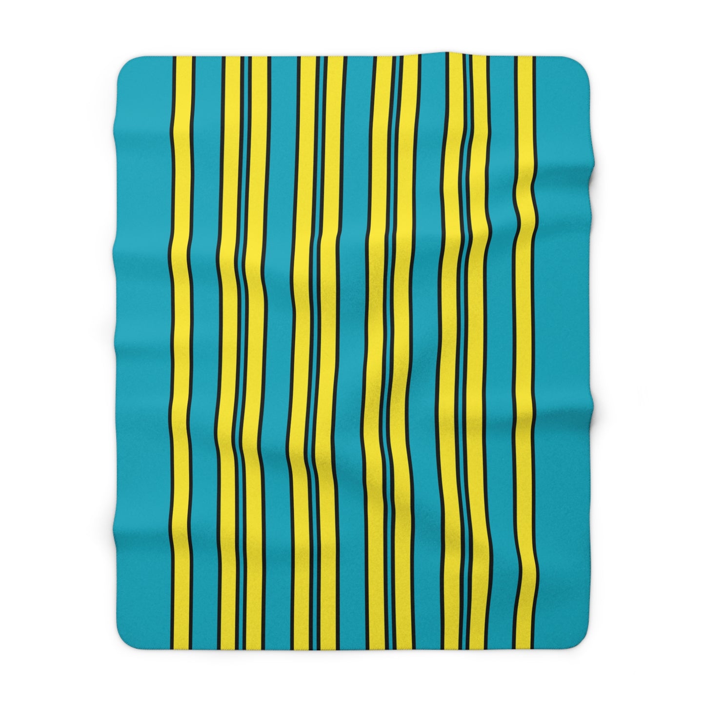 Kazakhstan Retro Stripes Blanket Throw