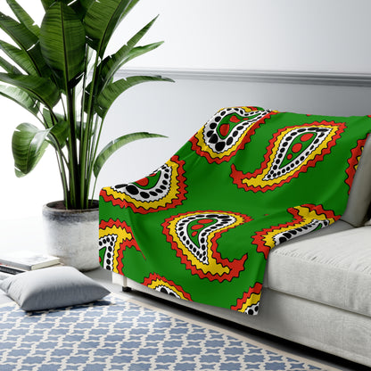 Dominica Retro Paisley Blanket Throw