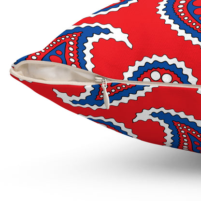 Slovakia Retro Paisley Cushion Pillow