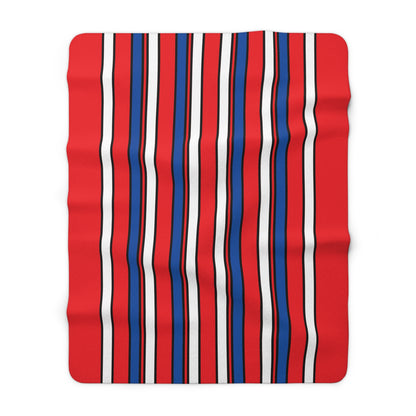Slovakia Retro Stripes Blanket Throw