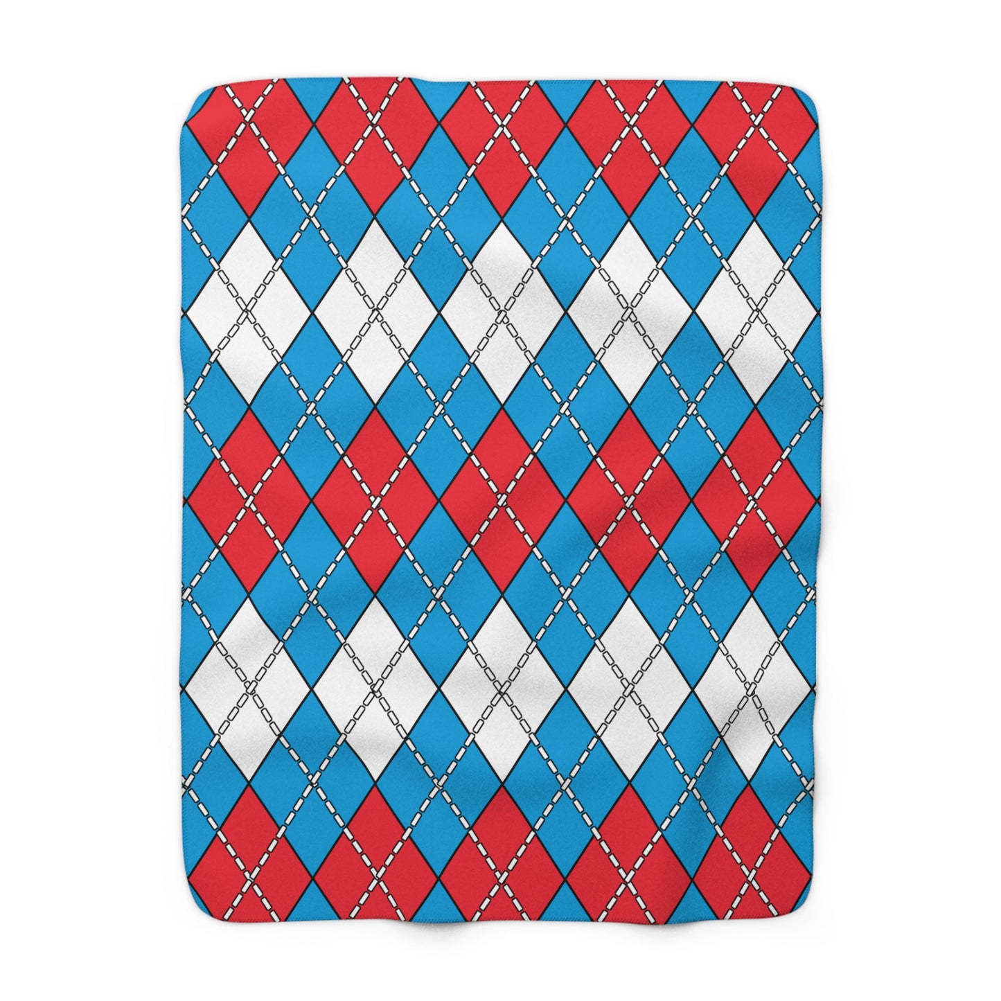 Luxembourg Retro Argyle Blanket Throw