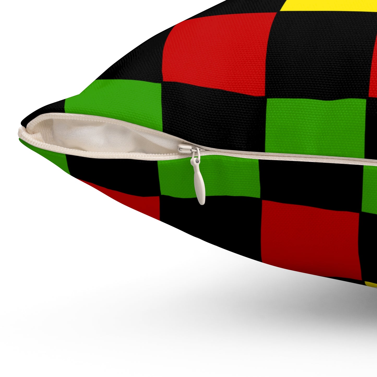 Saint Kitts And Nevis Retro Check Cushion Pillow