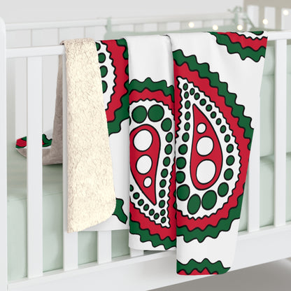 Algeria Retro Paisley Blanket Throw