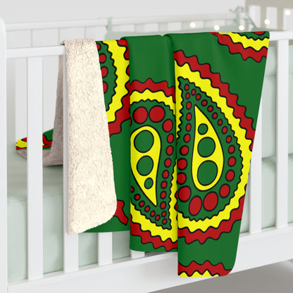 Senegal Retro Paisley Blanket Throw