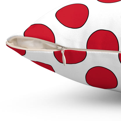 Jersey Retro Polka Dots Cushion Pillow